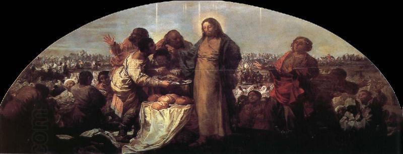 Francisco Goya Miracle of the Loaves and Fishes oil painting picture